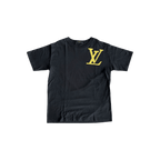 Louis Vuitton Black & Yellow Oz Brick Road Logo T-Shirt - Morely TrendsLouis Vuitton Type here:)