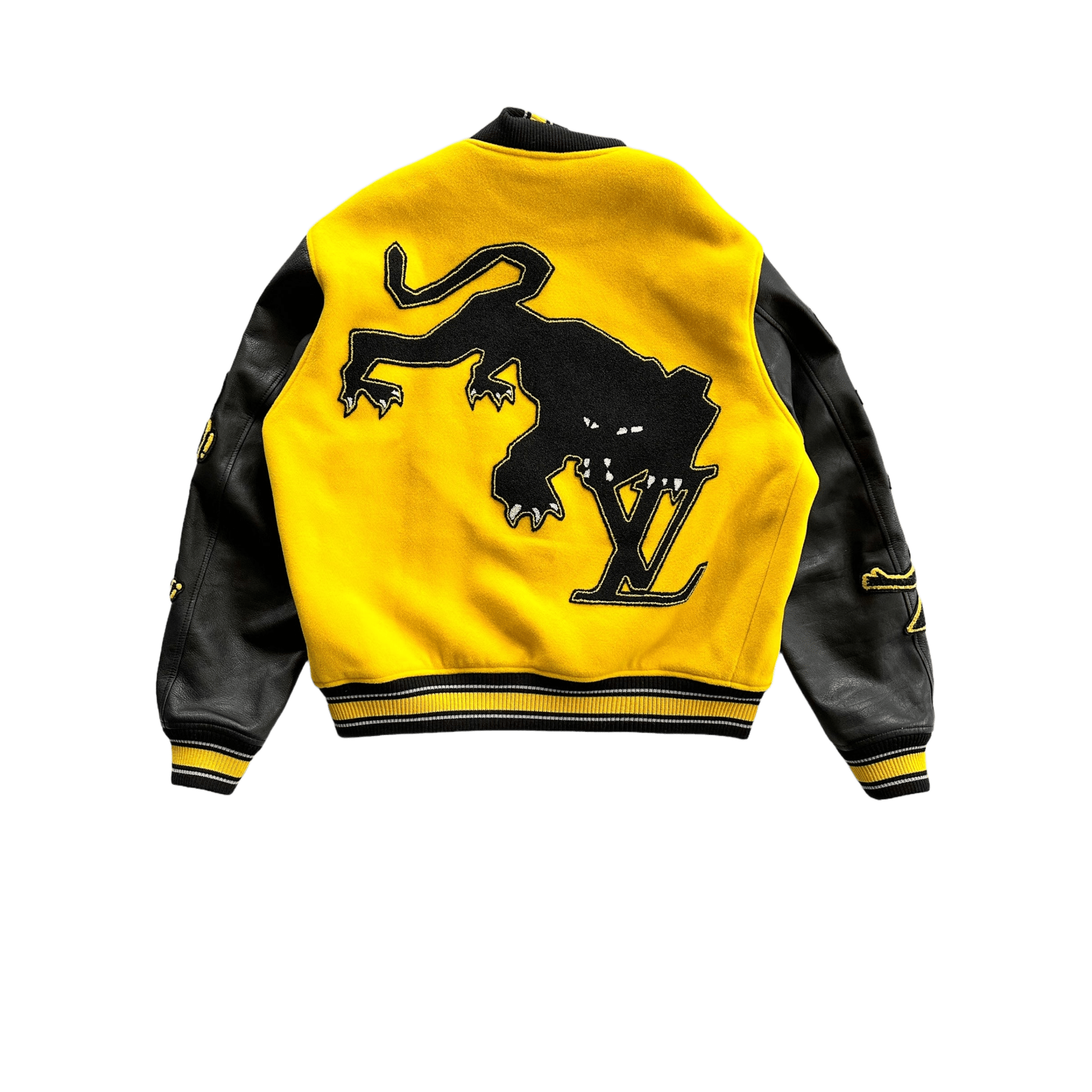Louis Vuitton Black & Yellow Varsity Jacket - Morely TrendsLouis Vuitton Type here:)