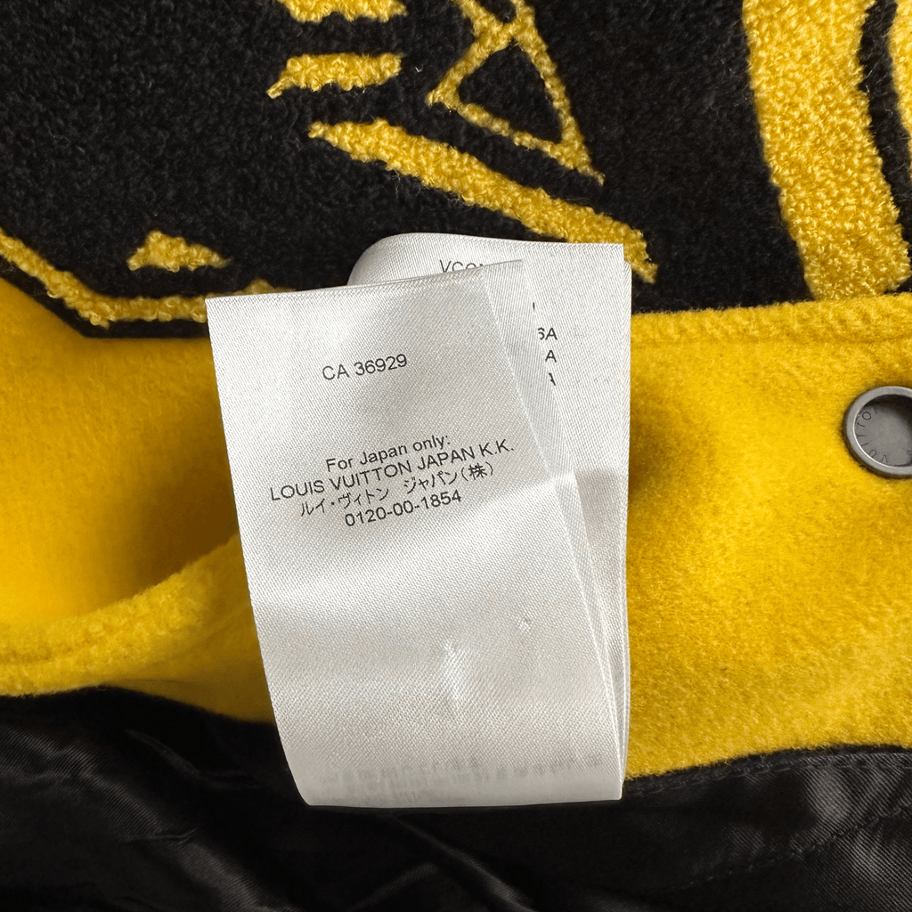 Louis Vuitton Black & Yellow Varsity Jacket - Morely TrendsLouis Vuitton Type here:)