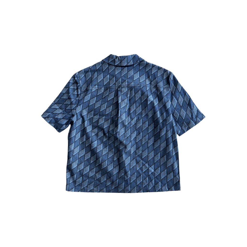 Louis Vuitton Blue Checkered Short Sleeve Button Up Shirt - Morely TrendsLouis Vuitton Type here:)