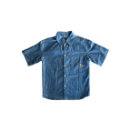 Louis Vuitton Blue & Gold Embroidered Denim Shirt - Morely TrendsLouis Vuitton Type here:)