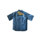Louis Vuitton Blue & Gold Embroidered Denim Shirt - Morely TrendsLouis Vuitton Type here:)