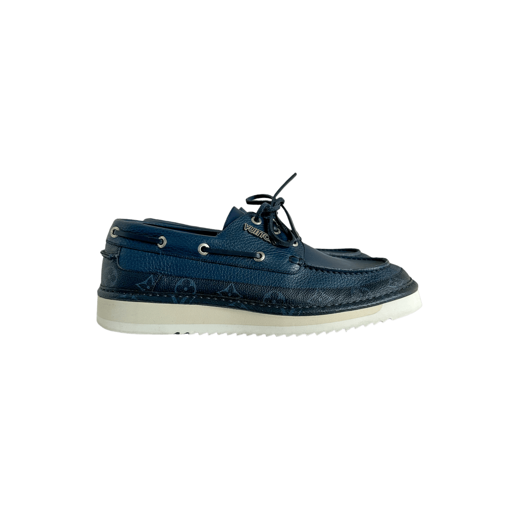 Louis Vuitton Blue Monogram Boat Shoes - Morely TrendsLouis Vuitton Type here:)