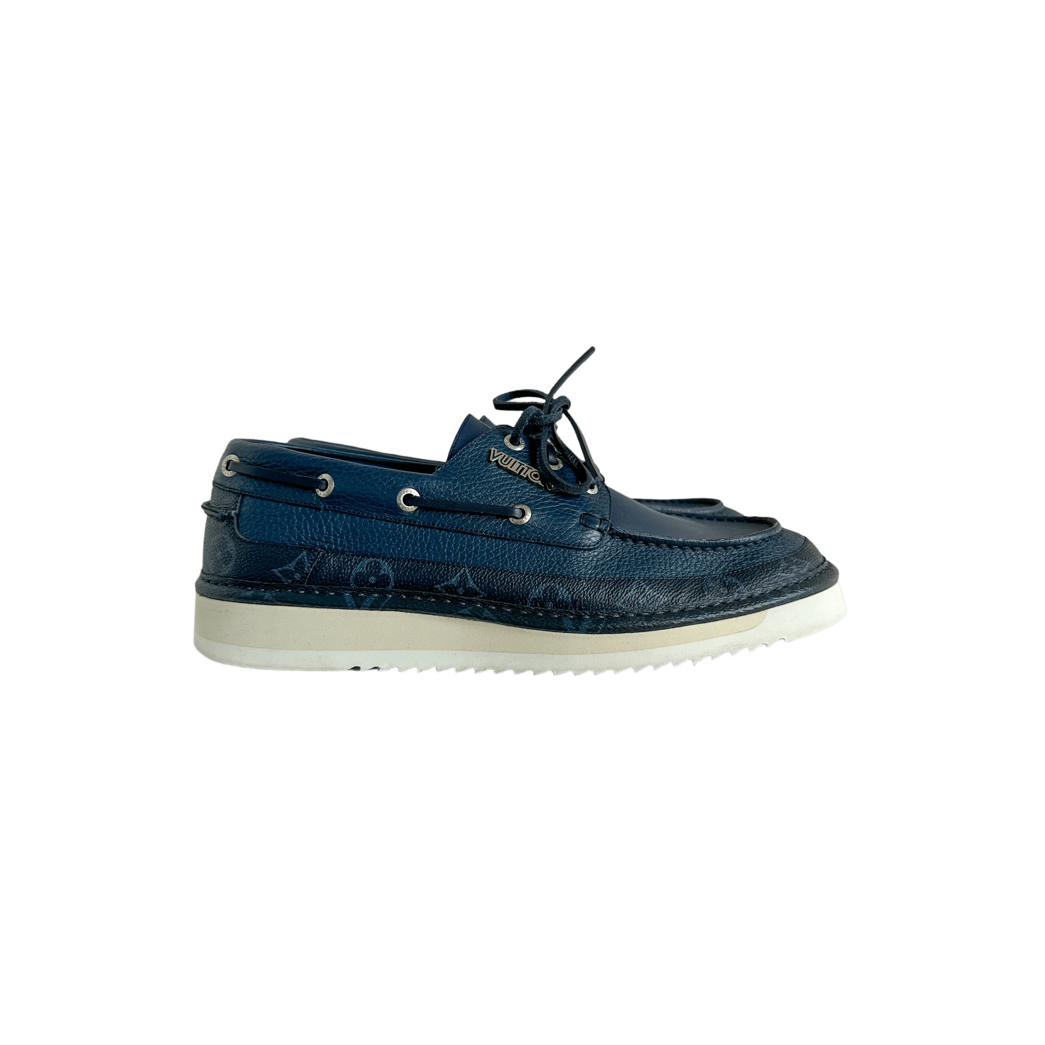 Louis Vuitton Blue Monogram Boat Shoes - Morely TrendsLouis Vuitton Type here:)