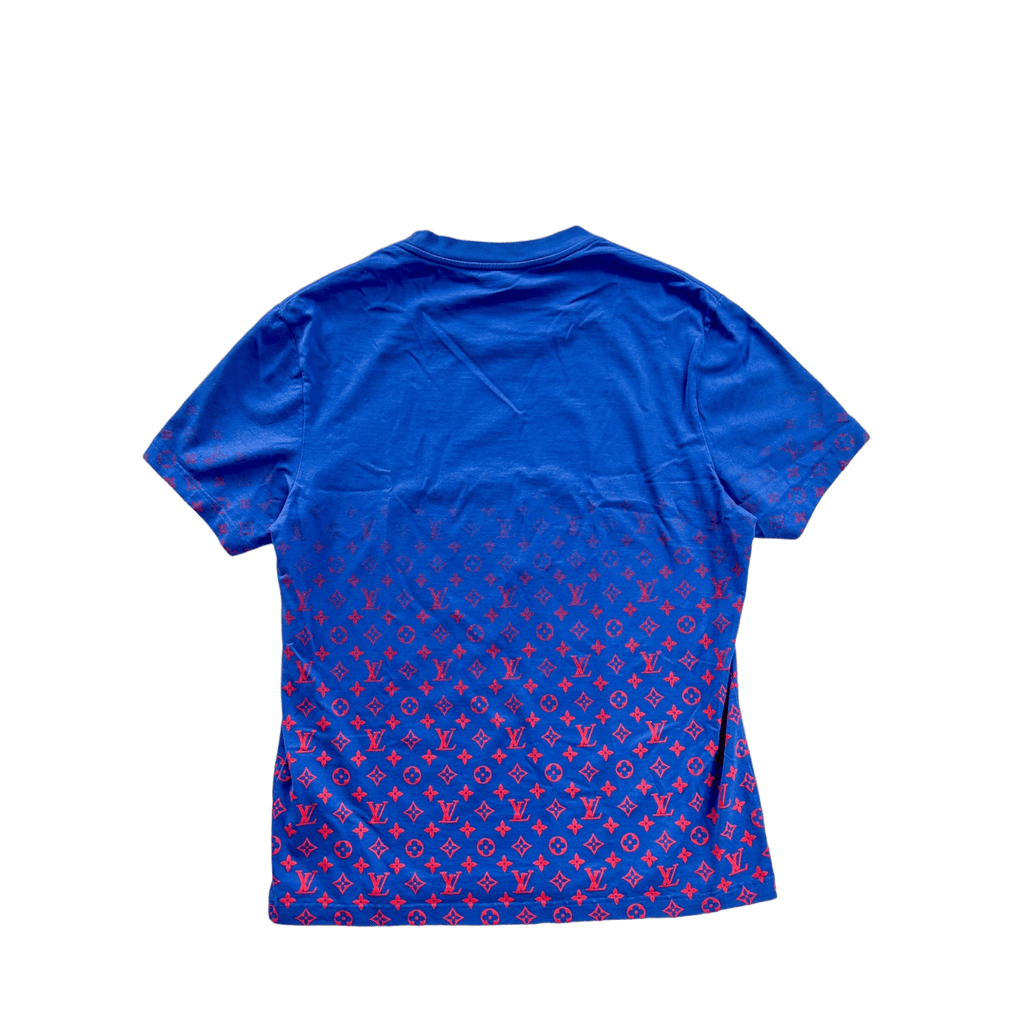 Louis Vuitton Blue & Red Monogram Gradient T-Shirt - Morely TrendsLouis Vuitton Type here:)