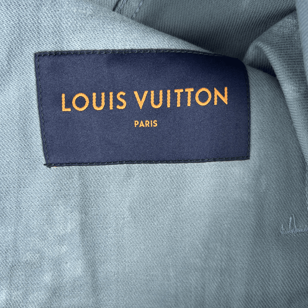 Louis Vuitton Blue & White LV Leaf Denim Jacket - Morely TrendsLouis Vuitton Type here:)