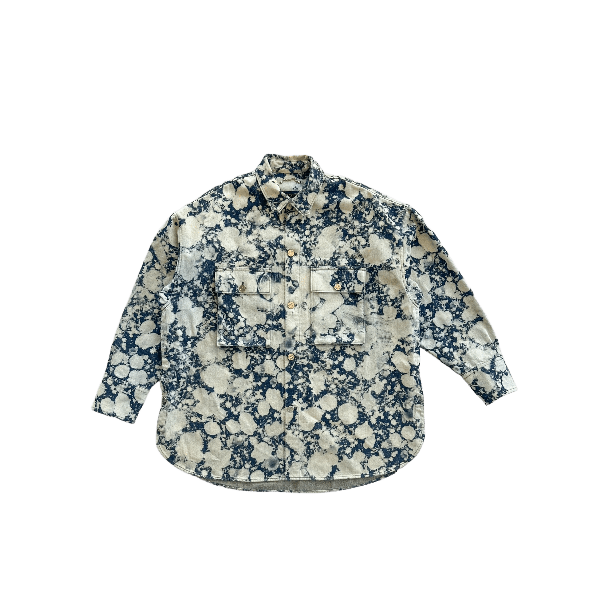 Louis Vuitton Blue & White Poppies Denim Shirt - Morely TrendsLouis Vuitton Type here:)