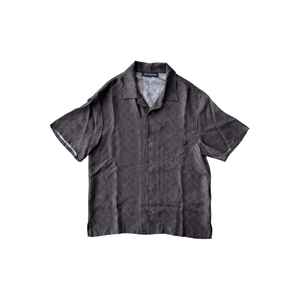 Louis Vuitton Brown Monogram Silk Button Up Shirt - Morely TrendsLouis Vuitton Type here:)
