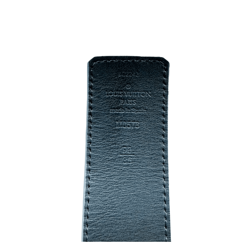 Louis Vuitton Grey & Black Taurillon Monogram Belt - Morely TrendsLouis Vuitton Type here:)