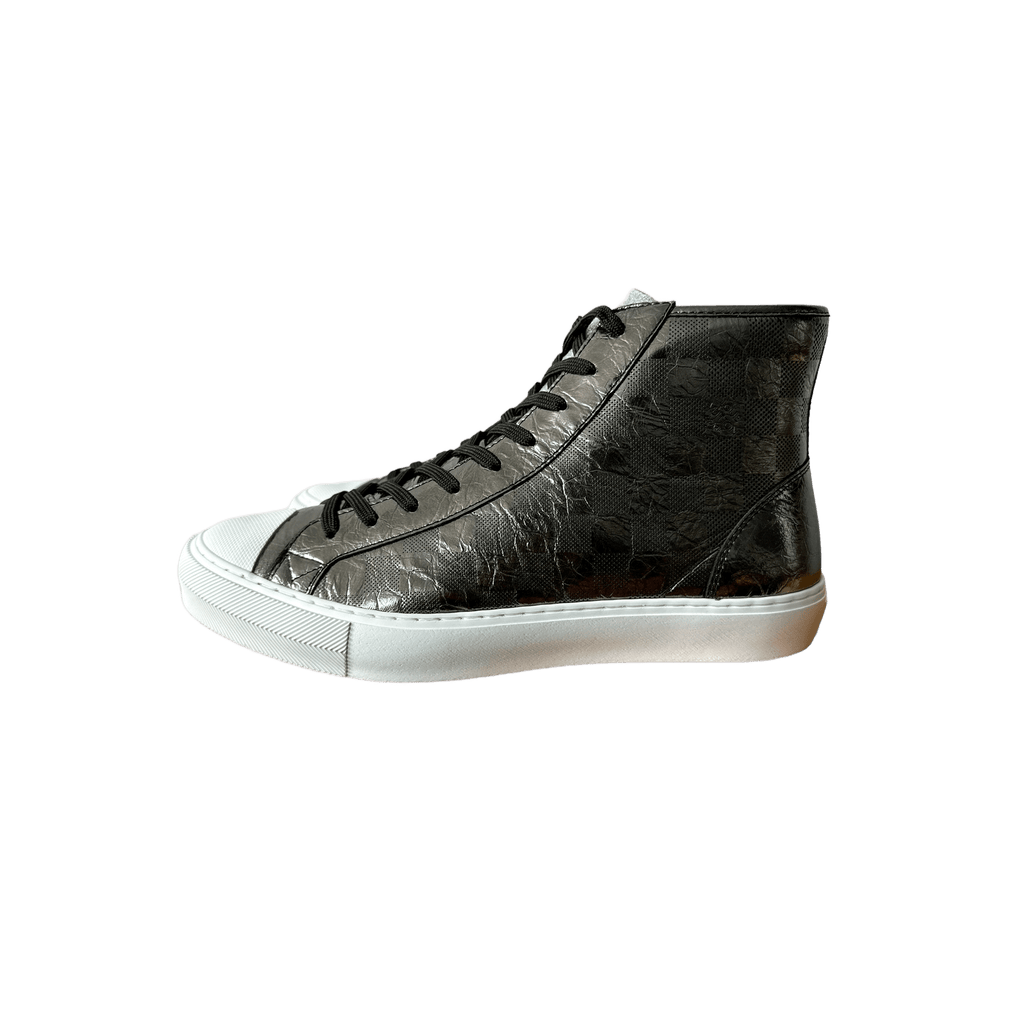 Louis Vuitton Grey Metallic Damier Tattoo Sneaker - Morely TrendsLouis Vuitton Type here:)