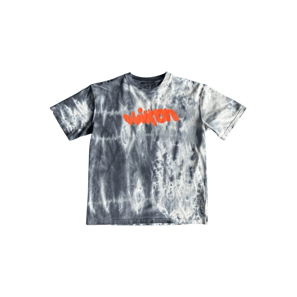 Louis Vuitton Grey & Orange Tie - Dye Graffiti T-Shirt - Morely TrendsLouis Vuitton Type here:)