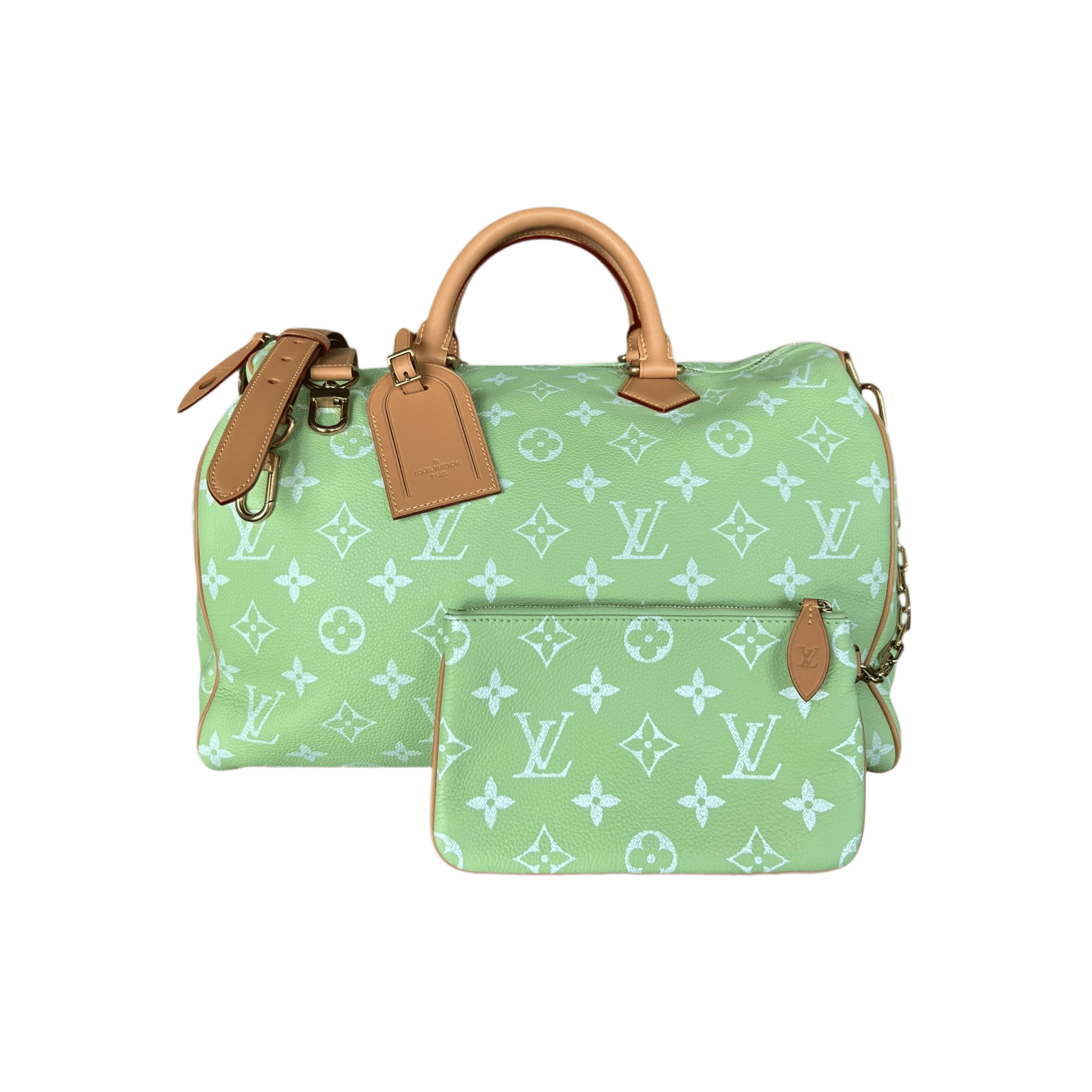 Louis Vuitton Lime Green & White Monogram P9 Speedy 40 - Morely TrendsLouis Vuitton Type here:)