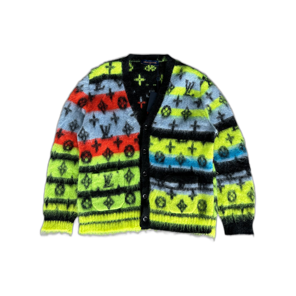 Louis Vuitton Multicolor Monogram Mohair Cardigan - Morely TrendsLouis Vuitton Type here:)