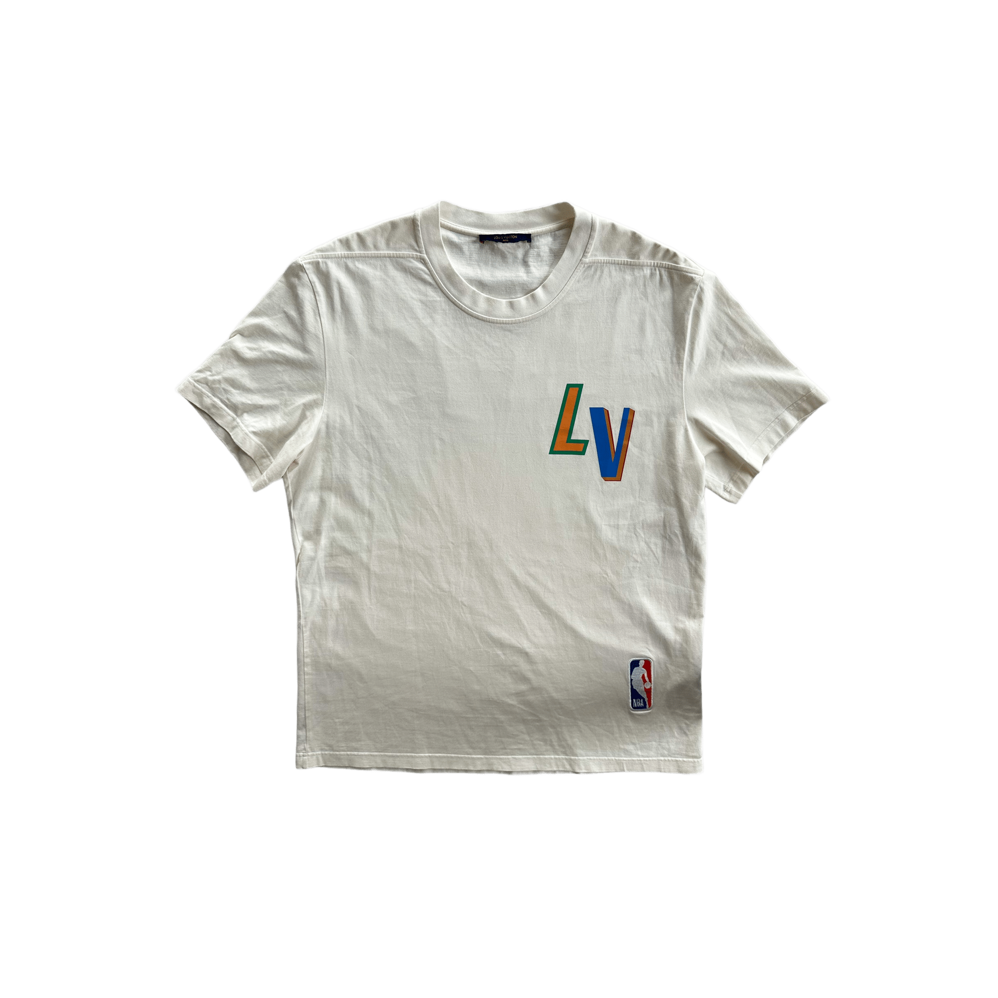 Louis Vuitton NBA White Logo T-Shirt - Morely TrendsLouis Vuitton Type here:)