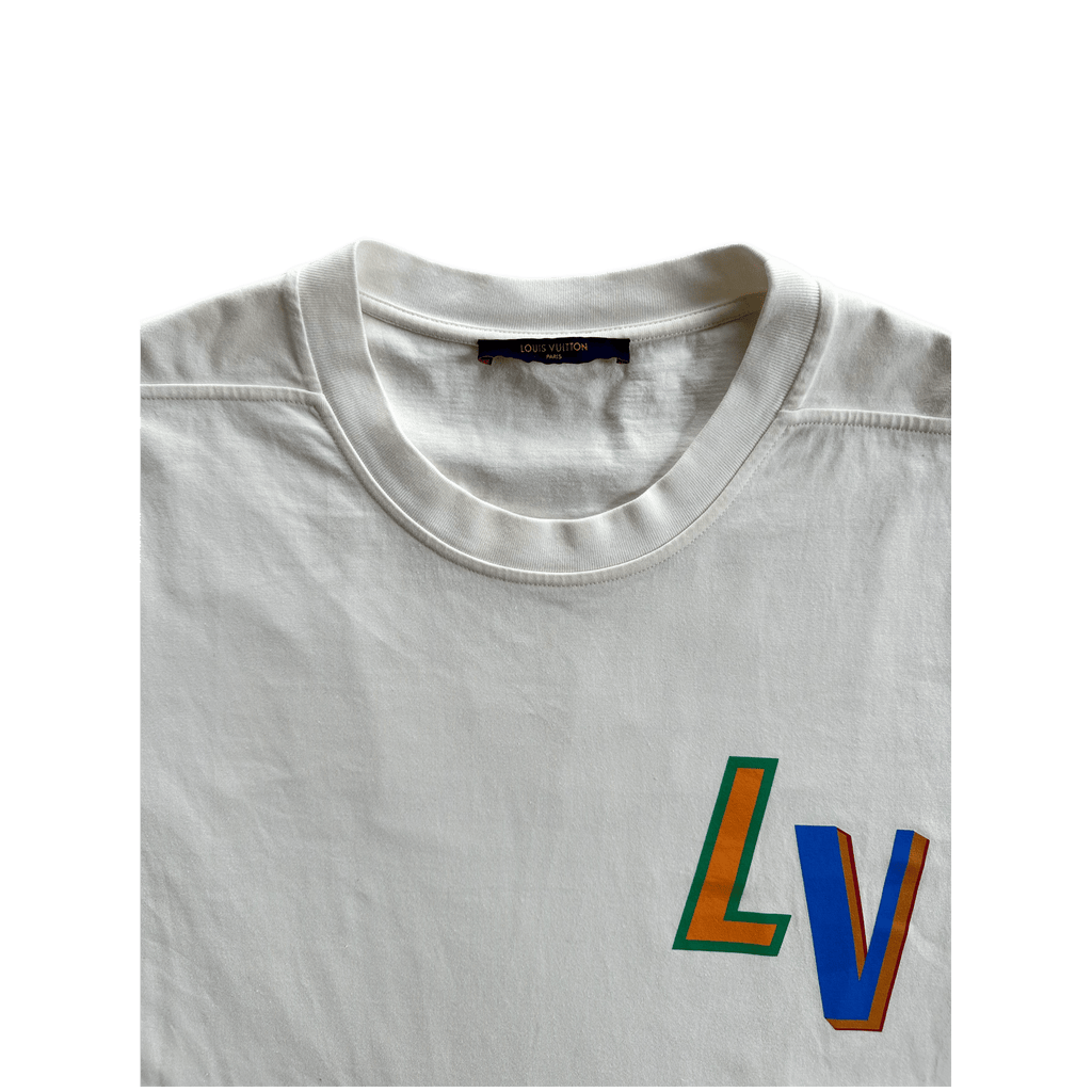 Louis Vuitton NBA White Logo T-Shirt - Morely TrendsLouis Vuitton Type here:)
