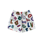 Louis Vuitton NBA White Multicolor Letter Shorts - Morely TrendsLouis Vuitton Type here:)