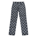 Louis Vuitton Navy Distorted Damier Print Jeans - Morely TrendsLouis Vuitton Type here:)