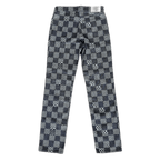 Louis Vuitton Navy Distorted Damier Print Jeans - Morely TrendsLouis Vuitton Type here:)