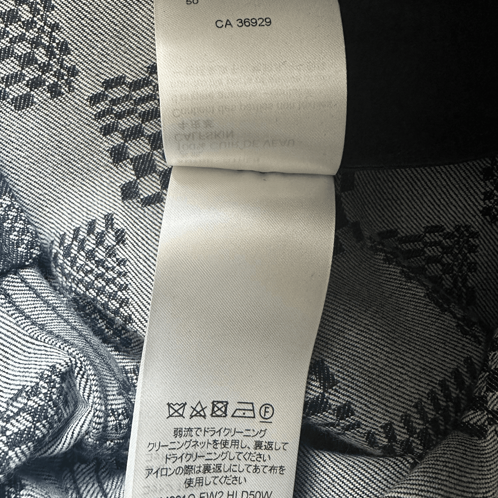 Louis Vuitton Navy Distorted Damier Print Jeans - Morely TrendsLouis Vuitton Type here:)
