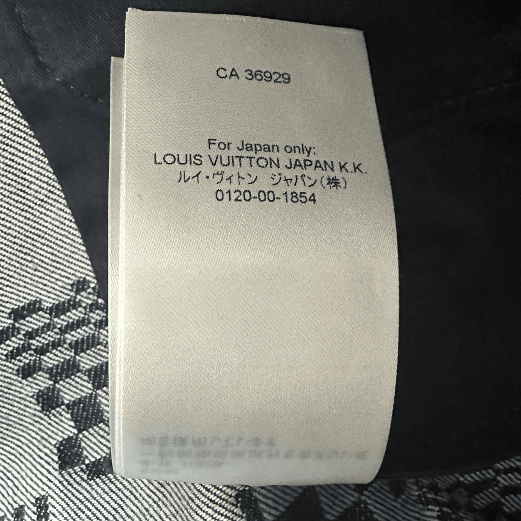 Louis Vuitton Navy Distorted Damier Print Jeans - Morely TrendsLouis Vuitton Type here:)