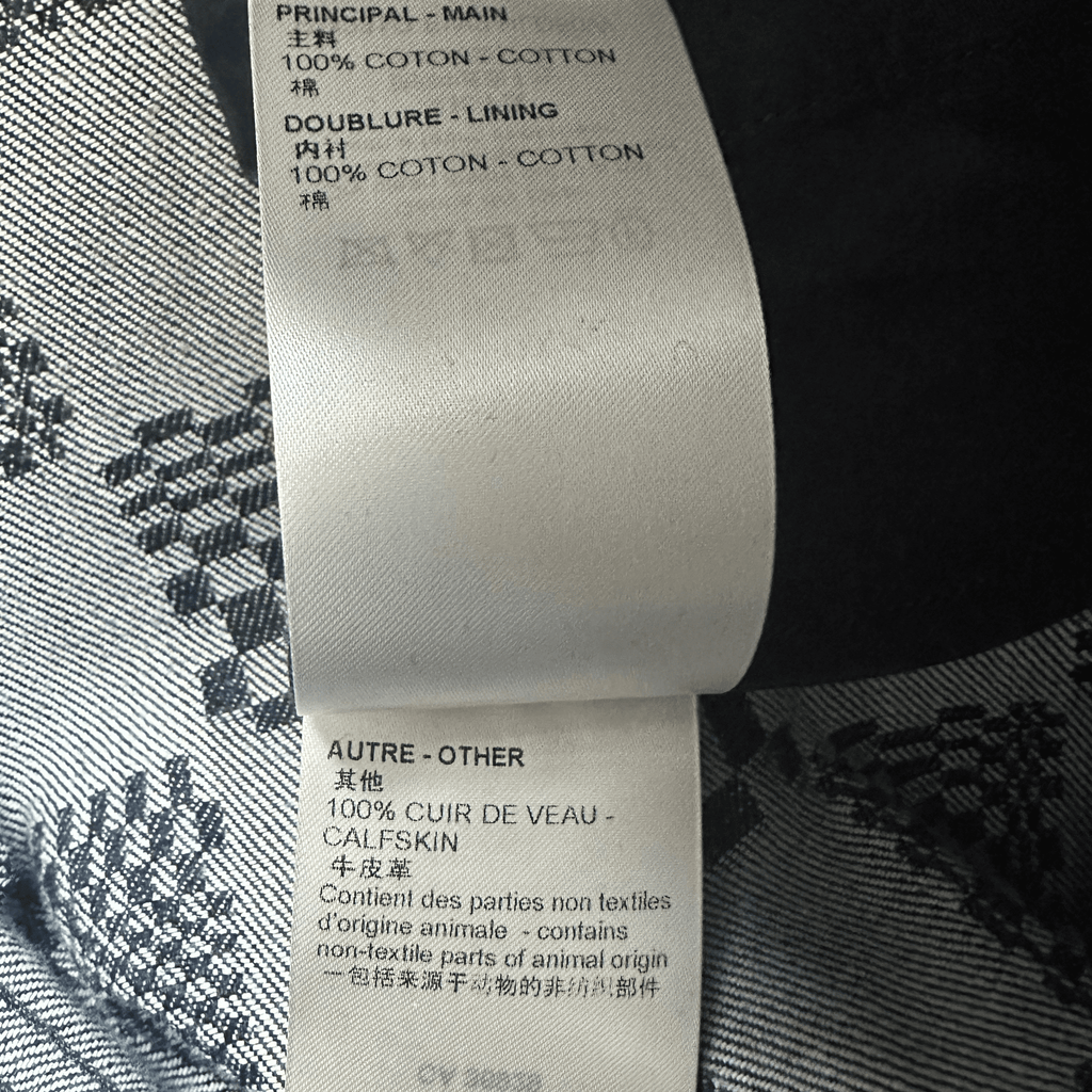 Louis Vuitton Navy Distorted Damier Print Jeans - Morely TrendsLouis Vuitton Type here:)