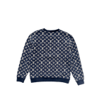 Louis Vuitton Navy & White Monogram Sweater - Morely TrendsLouis Vuitton Type here:)