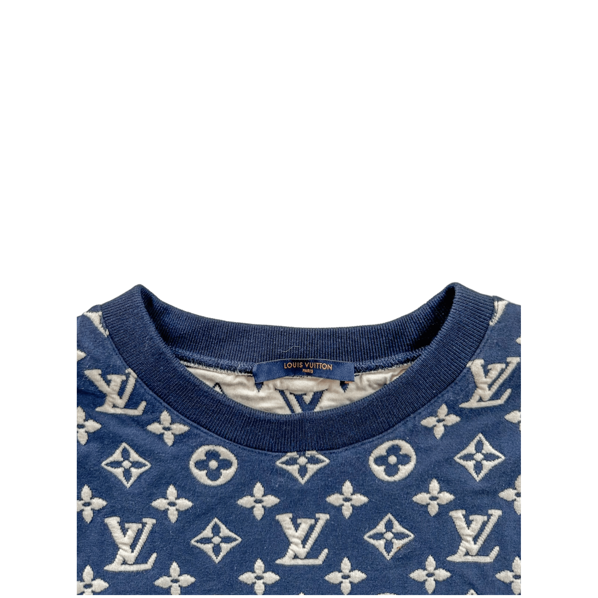 Louis Vuitton Navy & White Monogram Sweater - Morely TrendsLouis Vuitton Type here:)