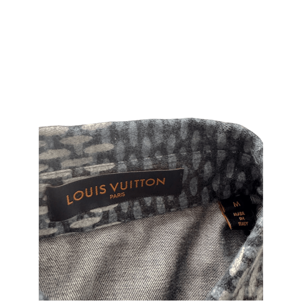 Louis Vuitton Nigo Navy Giant Damier Monogram Button Up Shirt - Morely TrendsLouis Vuitton Type here:)