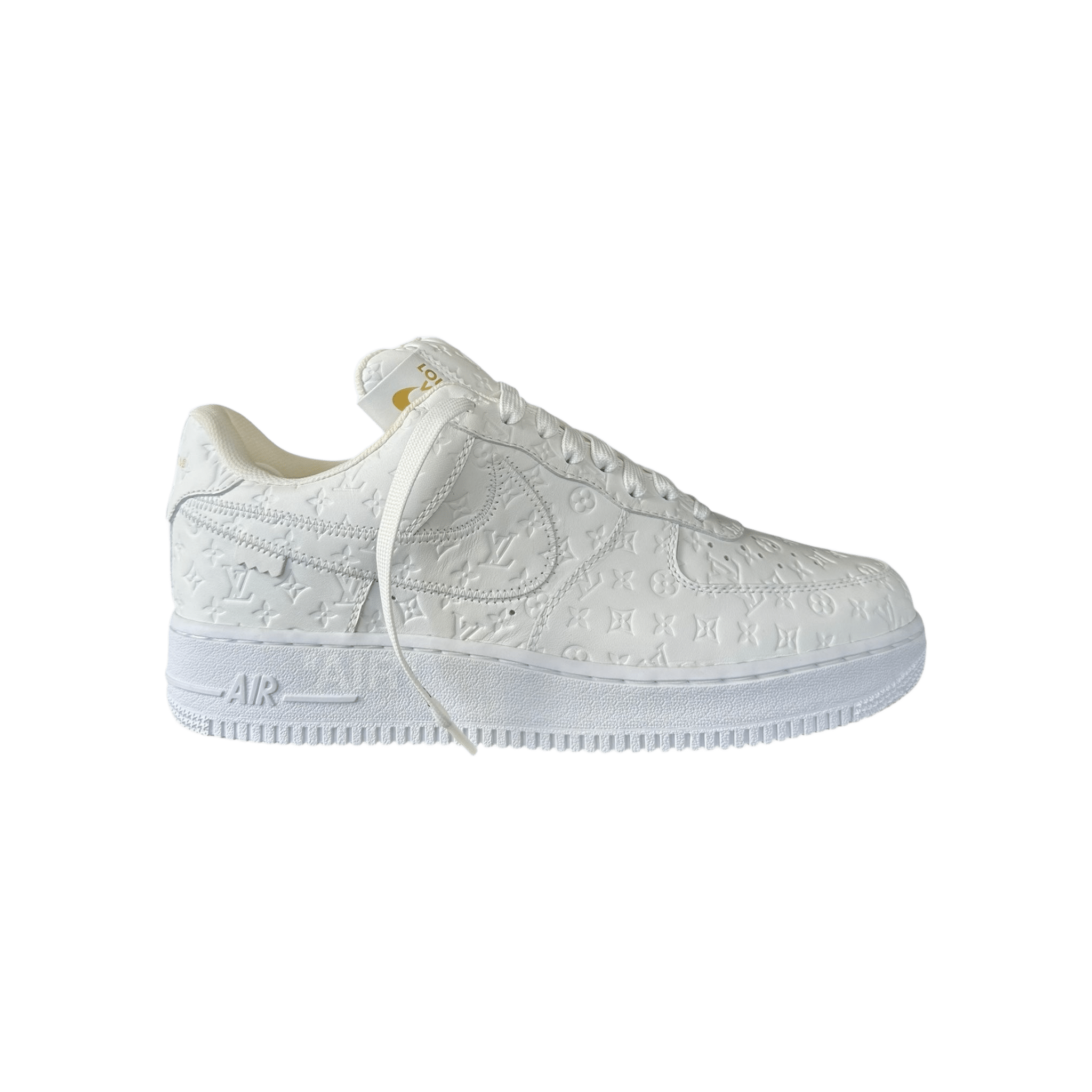 Louis Vuitton Nike White Monogram Low Top Air Force 1 - Morely TrendsLouis Vuitton Type here:)