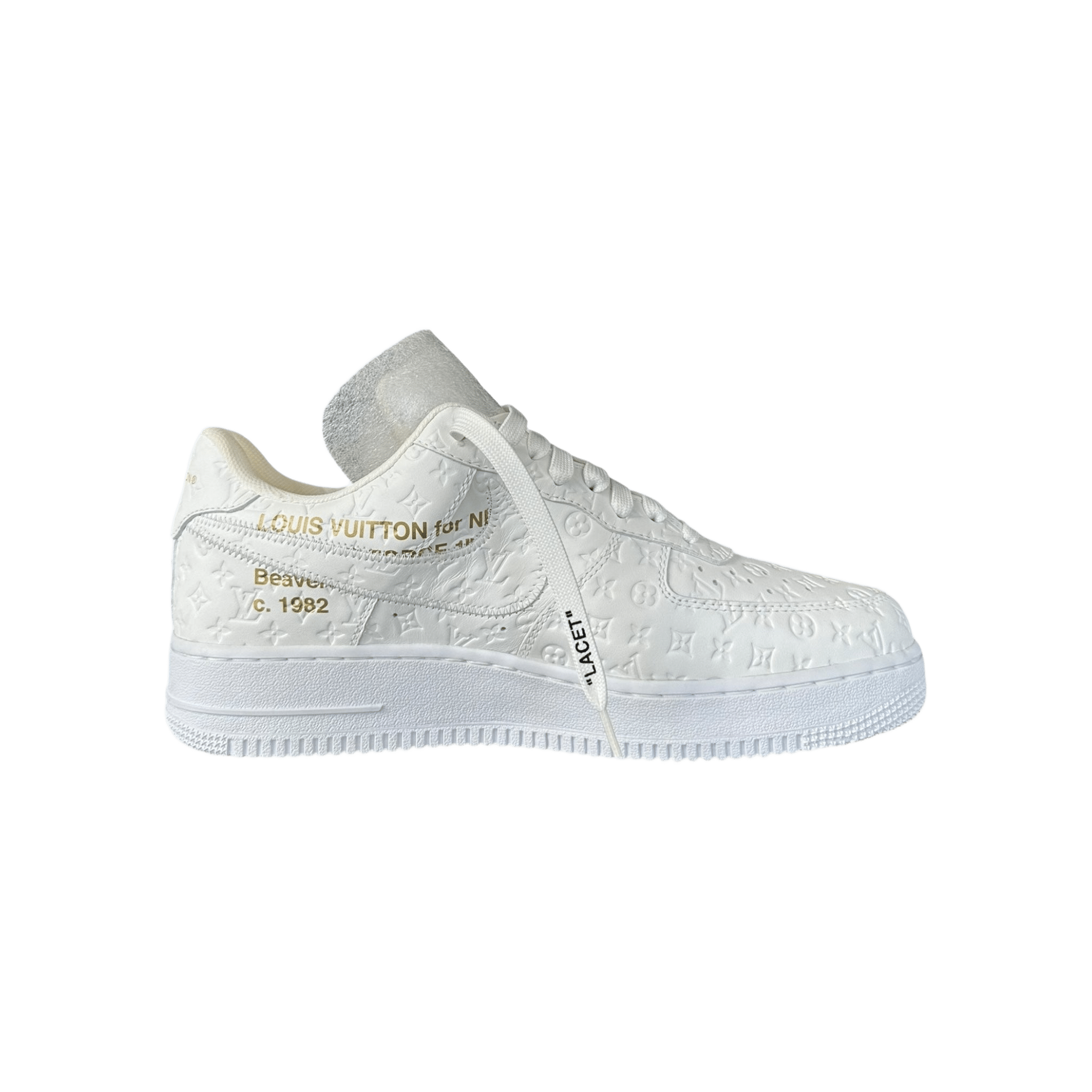 Louis Vuitton Nike White Monogram Low Top Air Force 1 - Morely TrendsLouis Vuitton Type here:)