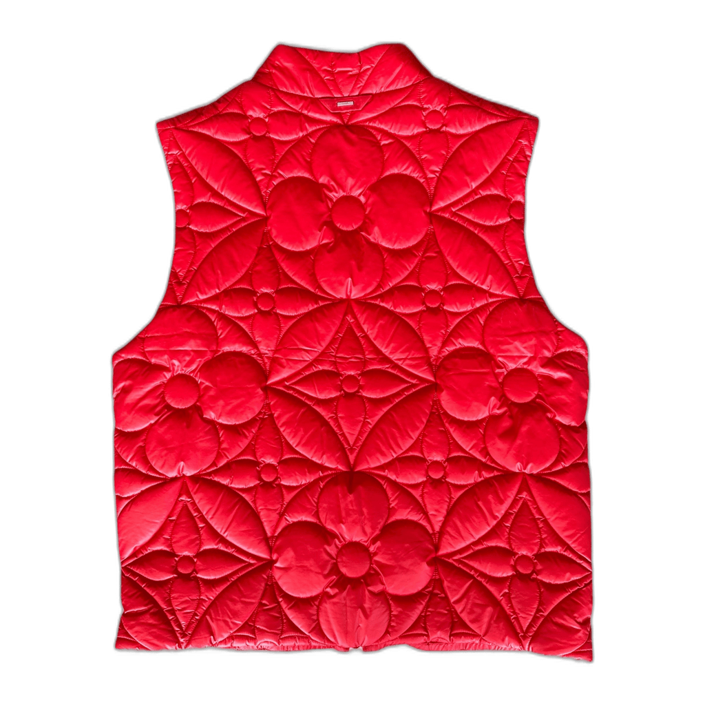 Louis Vuitton Red Flower Monogram Puffer Vest - Morely TrendsLouis Vuitton Type here:)