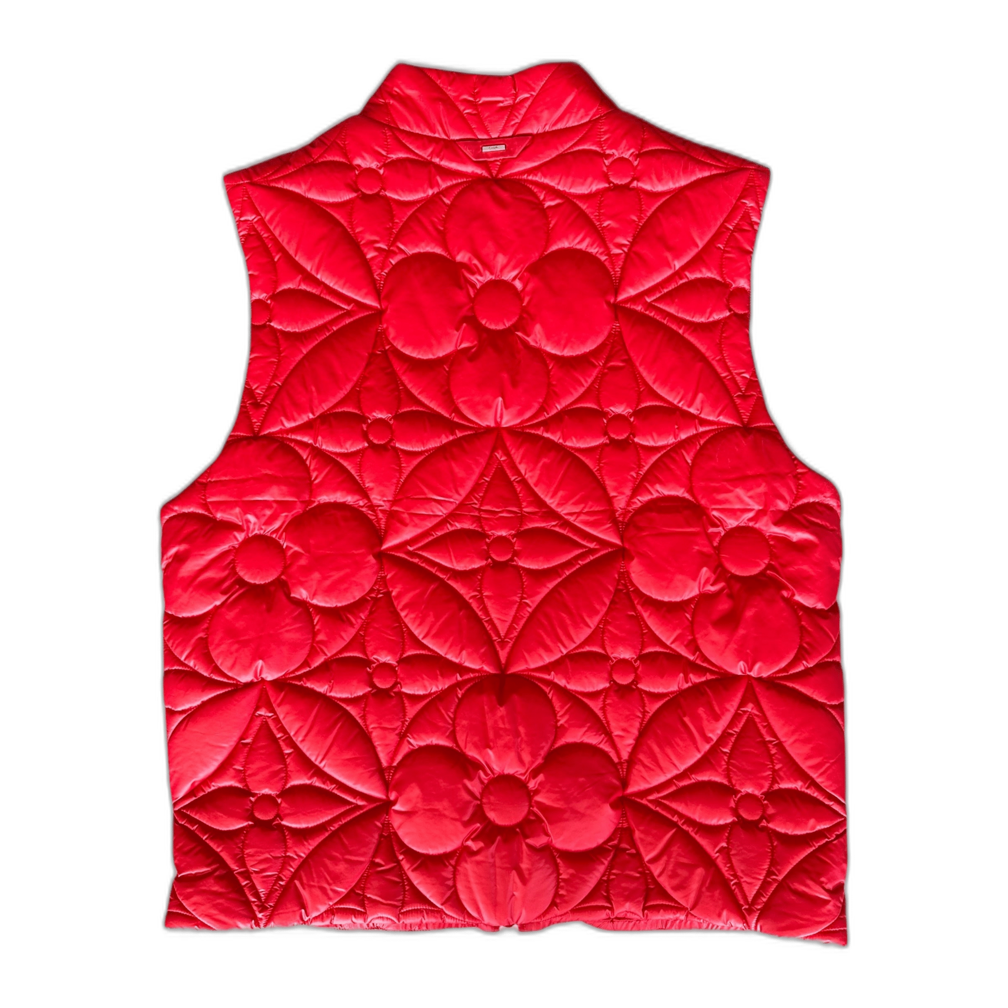 Louis Vuitton Red Flower Monogram Puffer Vest - Morely TrendsLouis Vuitton Type here:)
