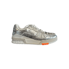 Louis Vuitton Silver & Orange Trainers - Morely TrendsLouis Vuitton Type here:)