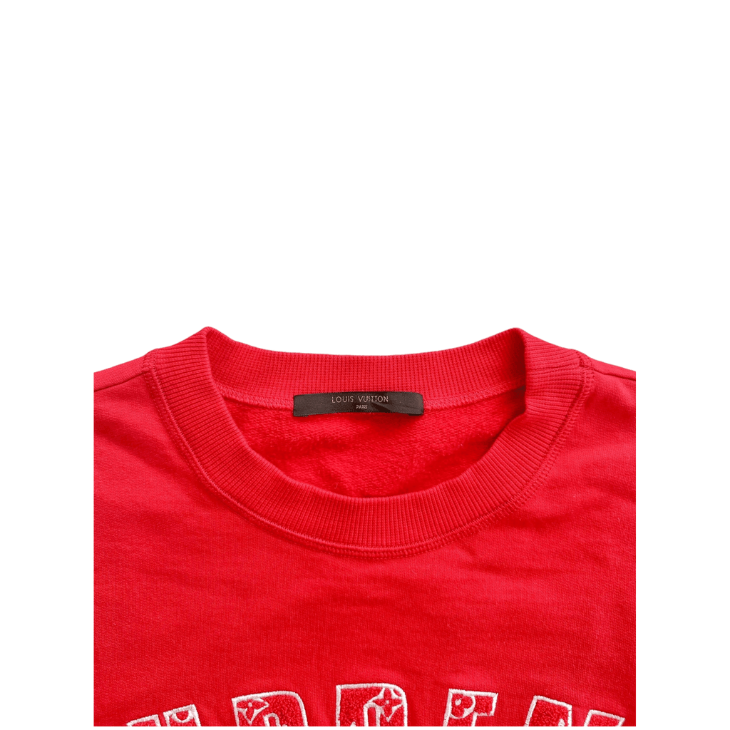 Louis Vuitton Supreme Red & White Arc Logo Sweater - Morely TrendsLouis Vuitton Type here:)