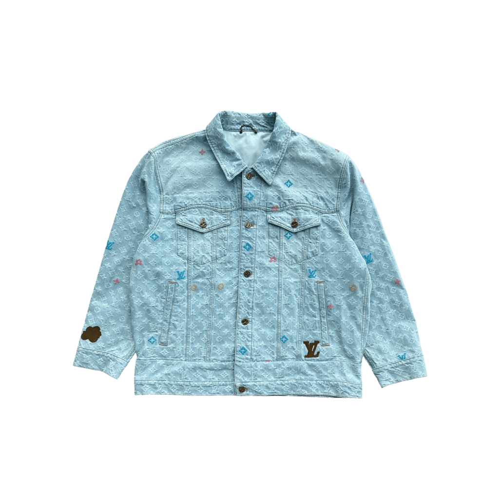 Louis Vuitton Tyler The Creator Blue & White Monogram Jacket - Morely TrendsLouis Vuitton Type here:)