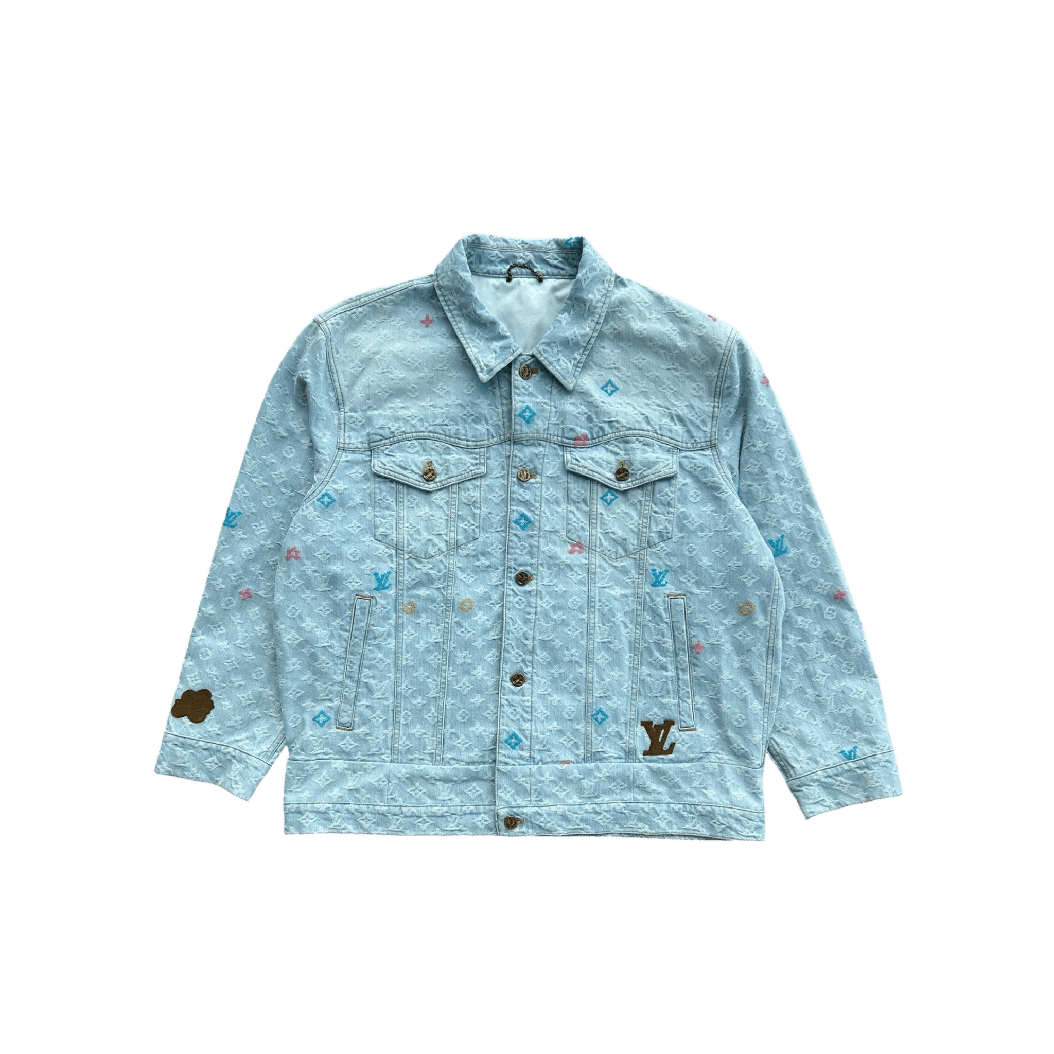 Louis Vuitton Tyler The Creator Blue & White Monogram Jacket - Morely TrendsLouis Vuitton Type here:)