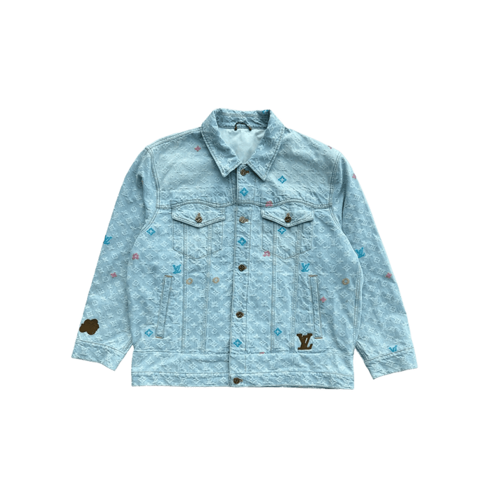 Louis Vuitton — Louis Vuitton Tyler The Creator Blue & White Monogram Jacket