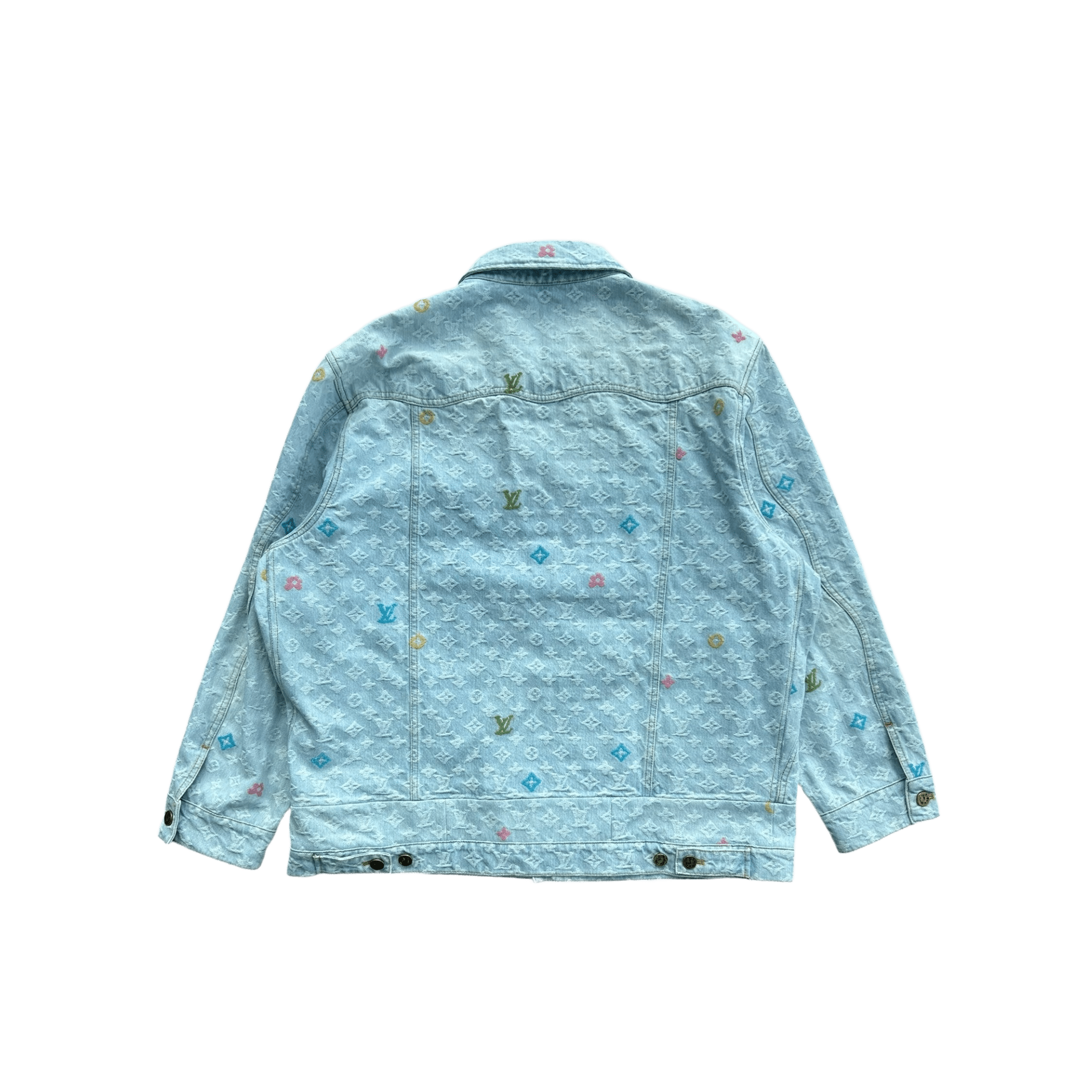 Louis Vuitton Tyler The Creator Blue & White Monogram Jacket - Morely TrendsLouis Vuitton Type here:)