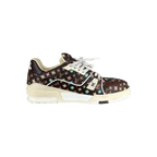 Louis Vuitton Tyler The Creator Brown & Multicolor Monogram Trainers - Morely TrendsLouis Vuitton Type here:)