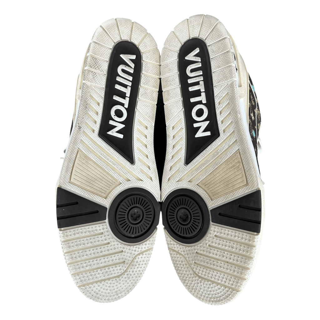 Louis Vuitton Tyler The Creator Brown & Multicolor Monogram Trainers - Morely TrendsLouis Vuitton Type here:)