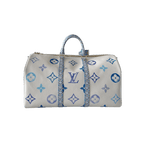Louis Vuitton White & Blue Watercolor Monogram By The Pool Keepall 50 - Morely TrendsLouis Vuitton Type here:)