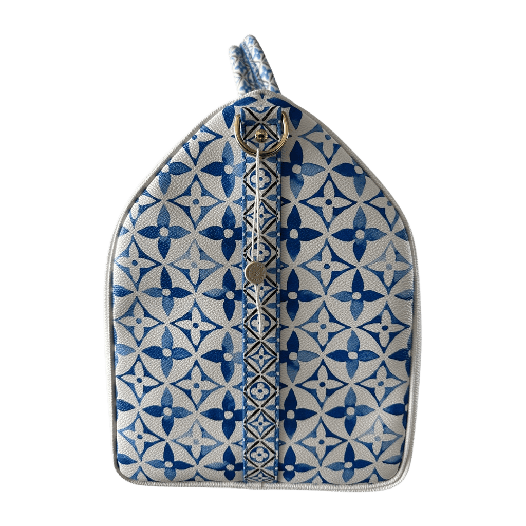 Louis Vuitton White & Blue Watercolor Monogram By The Pool Keepall 50 - Morely TrendsLouis Vuitton Type here:)