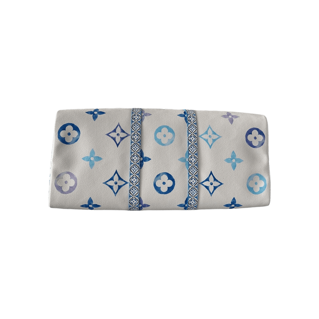 Louis Vuitton White & Blue Watercolor Monogram By The Pool Keepall 50 - Morely TrendsLouis Vuitton Type here:)
