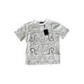 Louis Vuitton White & Brown Embroidered Graphic T-Shirt - Morely TrendsLouis Vuitton Type here:)