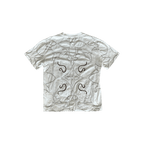 Louis Vuitton White & Brown Embroidered Graphic T-Shirt - Morely TrendsLouis Vuitton Type here:)
