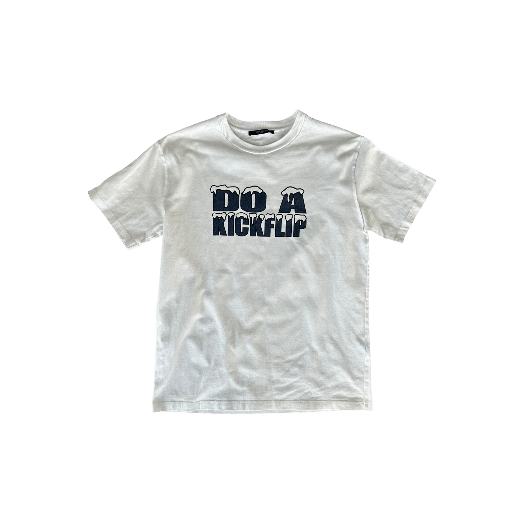 Louis Vuitton White Do A Kickflip T-Shirt - Morely TrendsLouis Vuitton Type here:)