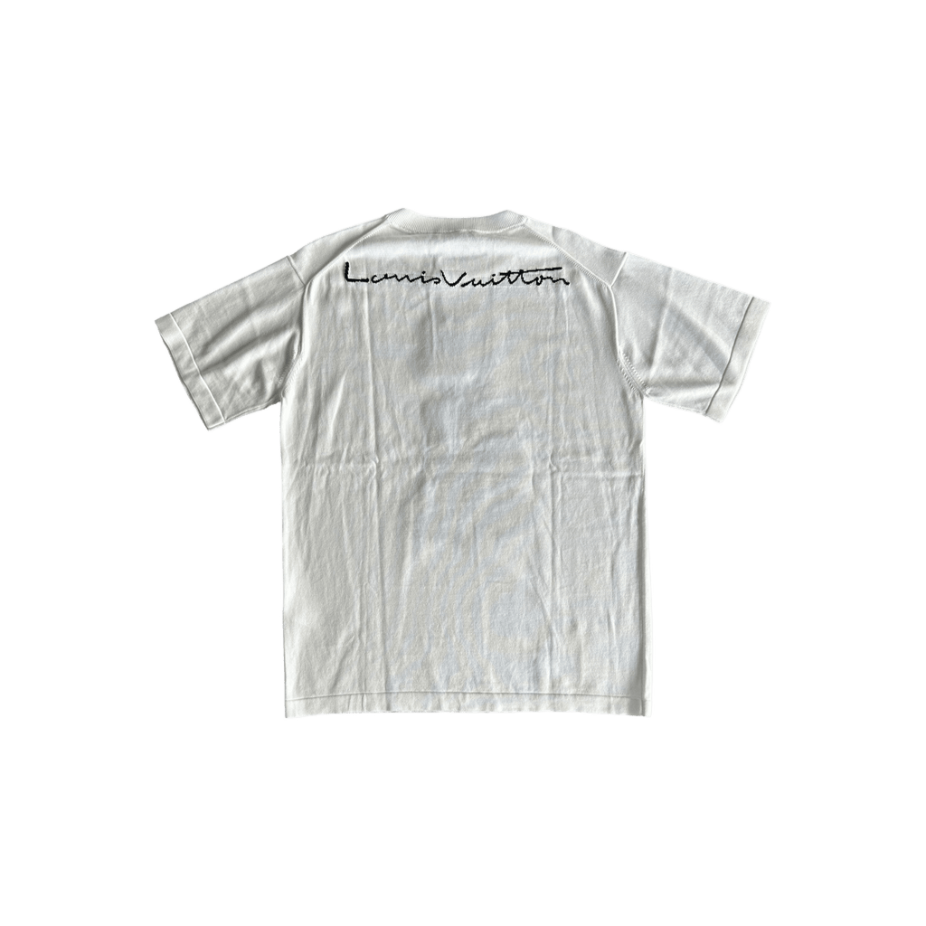 Louis Vuitton White Intarsia Graphic T-Shirt - Morely TrendsLouis Vuitton Type here:)