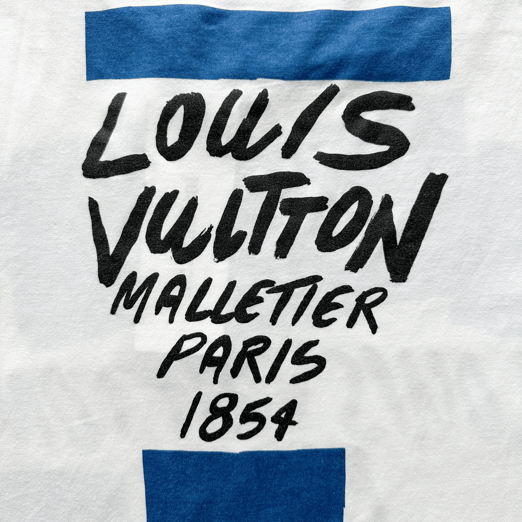 Louis Vuitton White Malletier Paris 1854 Graphic T-Shirt - Morely TrendsLouis Vuitton Type here:)