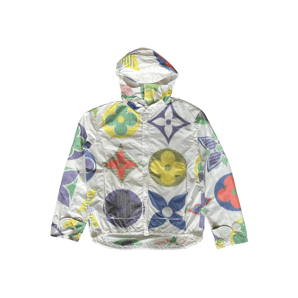 Louis Vuitton White Multicolor Flower Monogram Windbreaker - Morely TrendsLouis Vuitton Type here:)