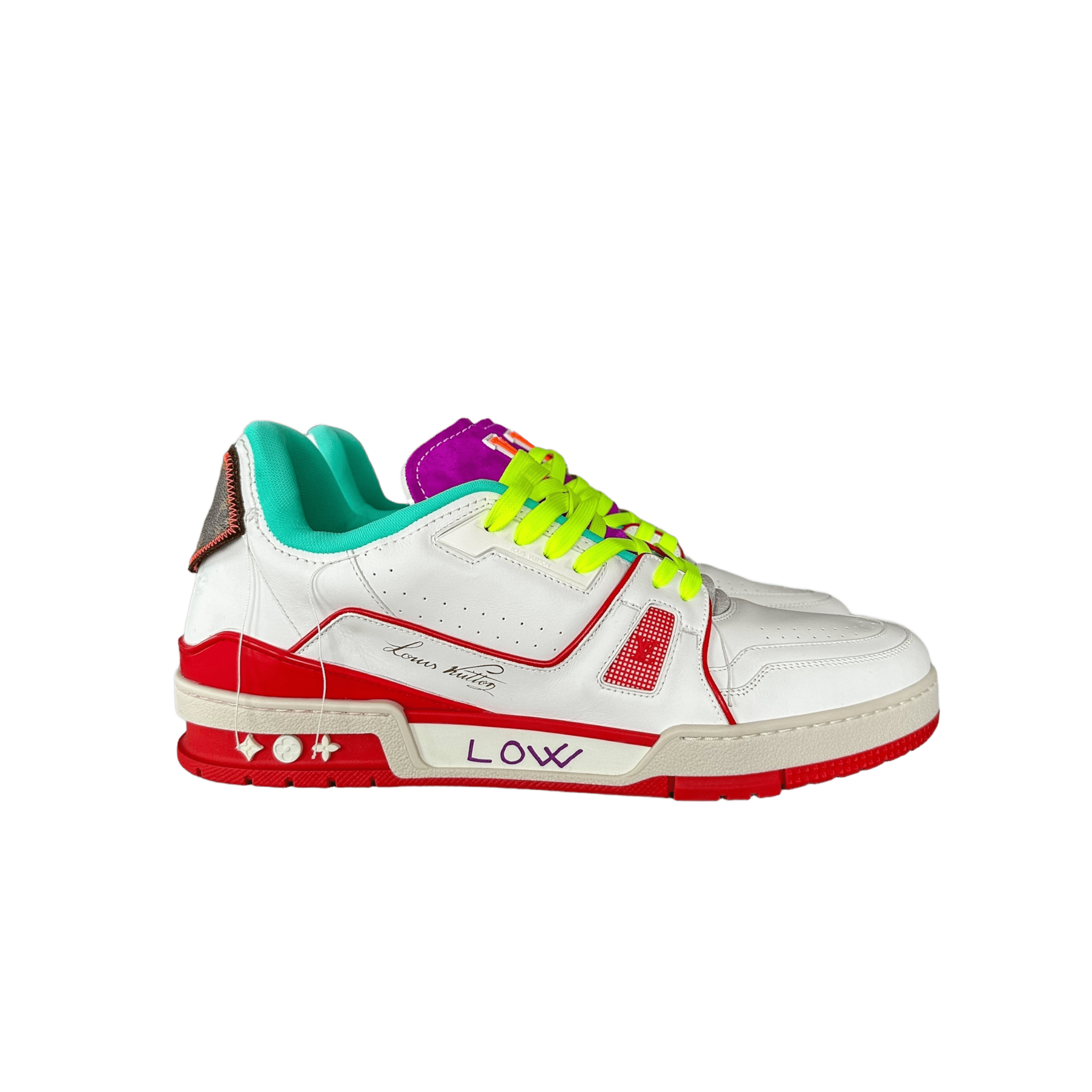 Louis Vuitton White & Red Paris Exclusive Trainer - Morely TrendsLouis Vuitton Type here:)